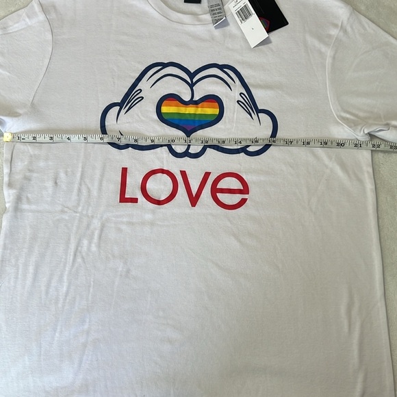 Disney Rainbow Collection Pride Pajama Set NWT Sz L — Mickey Love - Picture 4 of 9